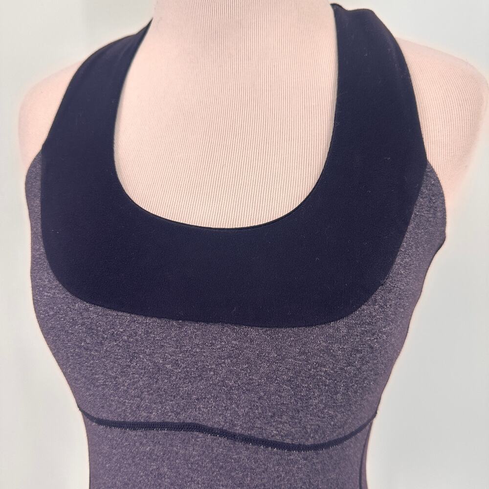Lululemon Purple Plum Workout Tank Mesh Racerback Size 4 - Picture 2 of 6